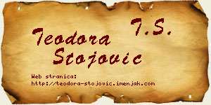 Teodora Stojović vizit kartica